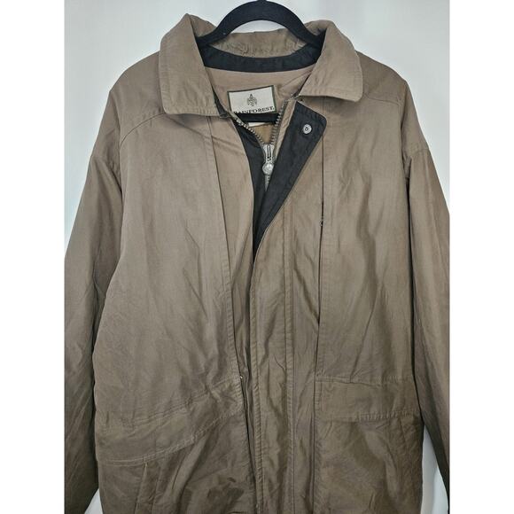 Vintage Rainforest Goose Down-Filled Super Warm Brown Jacket Men's Size US XL - Picture 2 of 10